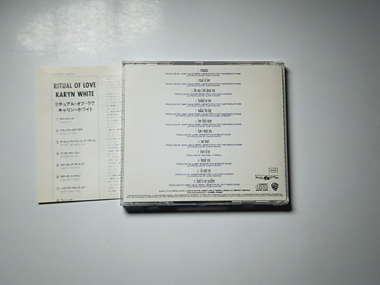 Karyn White – Ritual Of Love (CD, 1991) Japan WPCP-4231