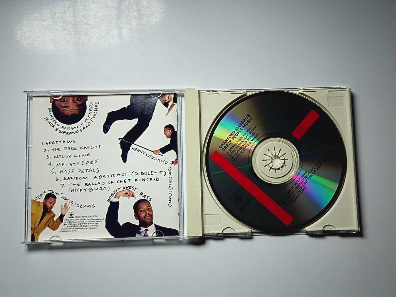 Branford Marsalis Quartet – Crazy People Music (CD, 1990) Japan CSCS 5196