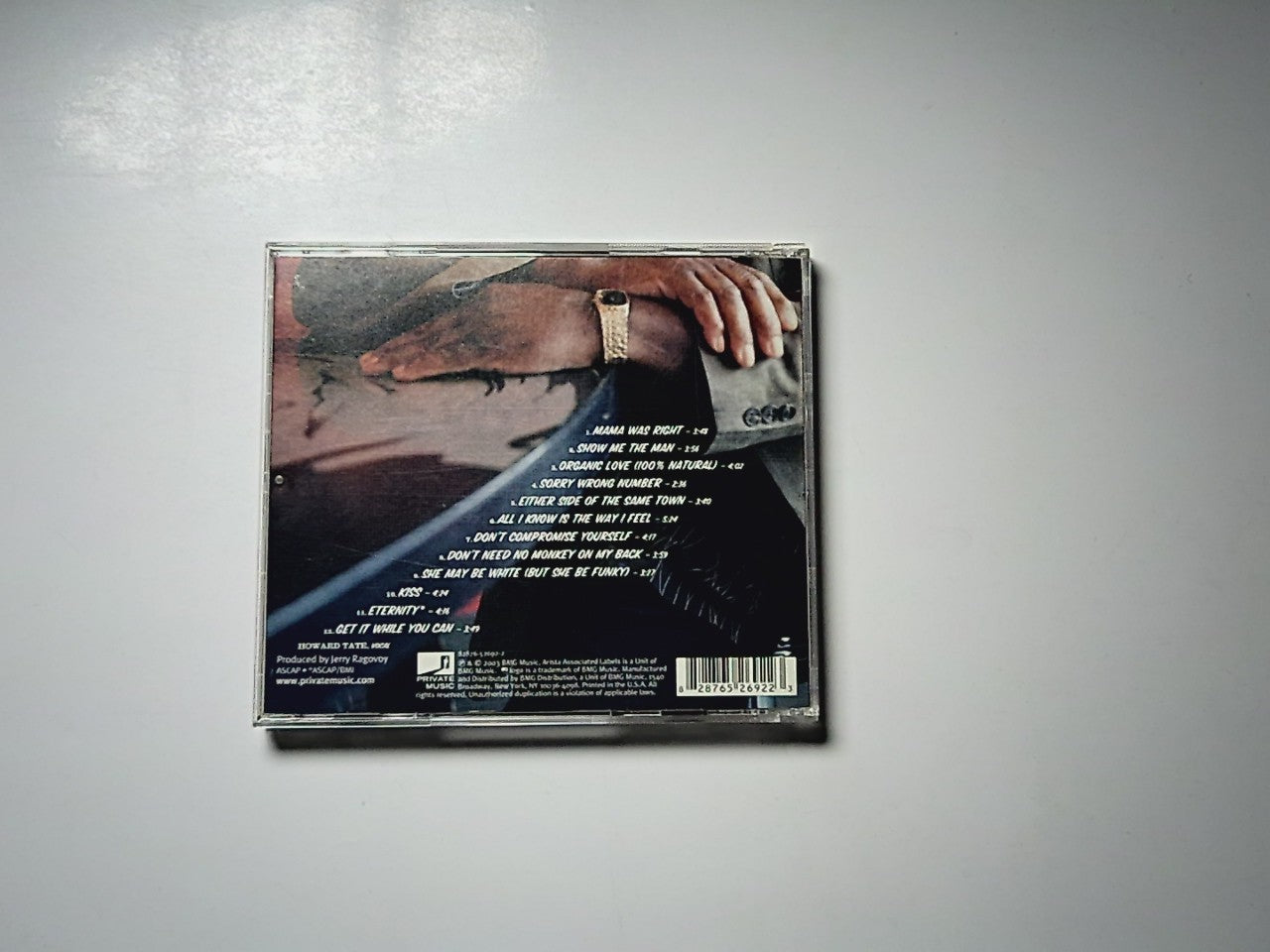 Howard Tate – Rediscovered (CD, 2003) US 82876-52692-2