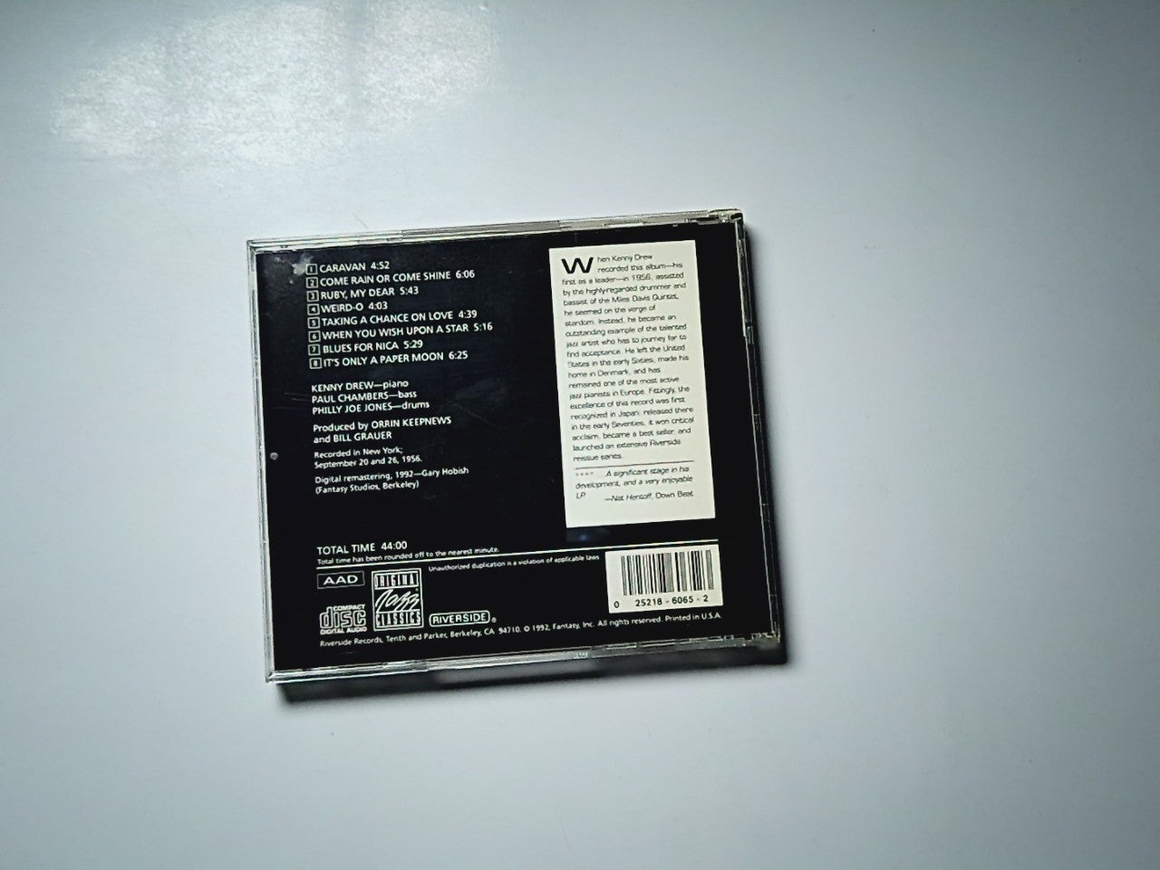The Kenny Drew Trio, Paul Chambers , "Philly" Joe Jones (CD, 1992)