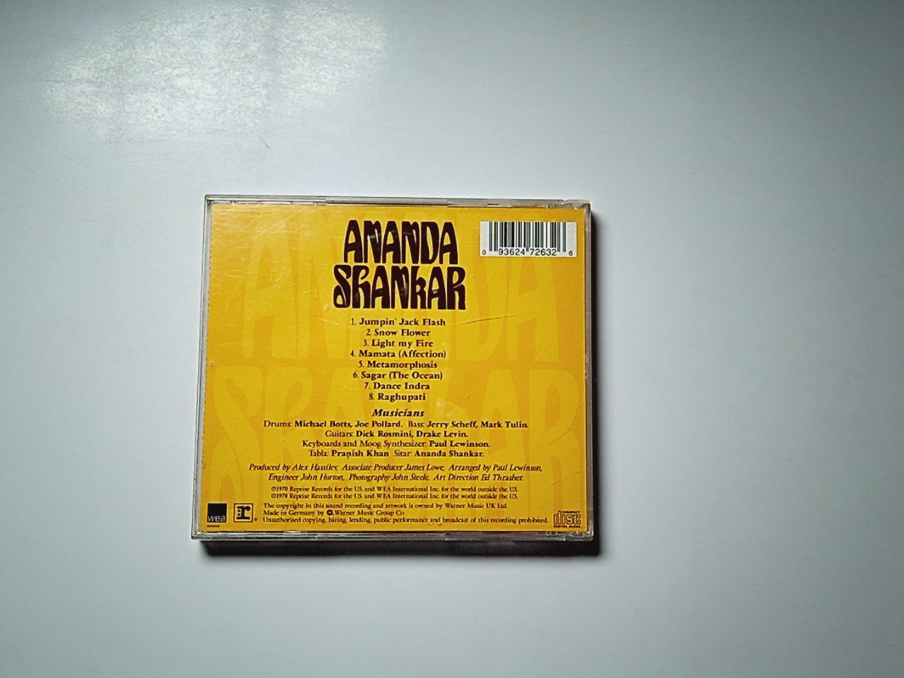 Ananda Shankar – Ananda Shankar (CD, 1998) Europe 9362472632