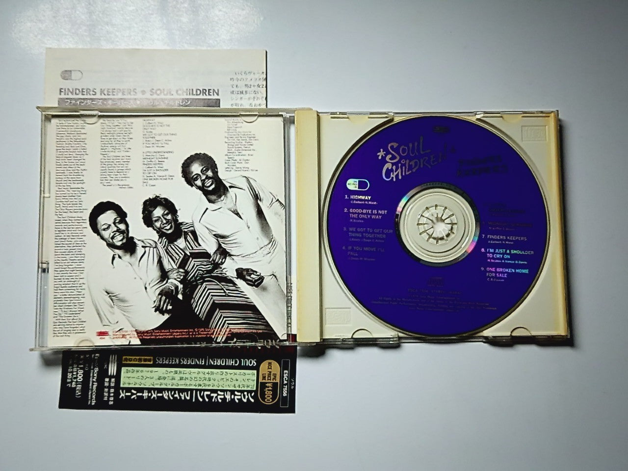 Soul Children – Finders Keepers (CD, 1994) Japan obi ESCA 7556