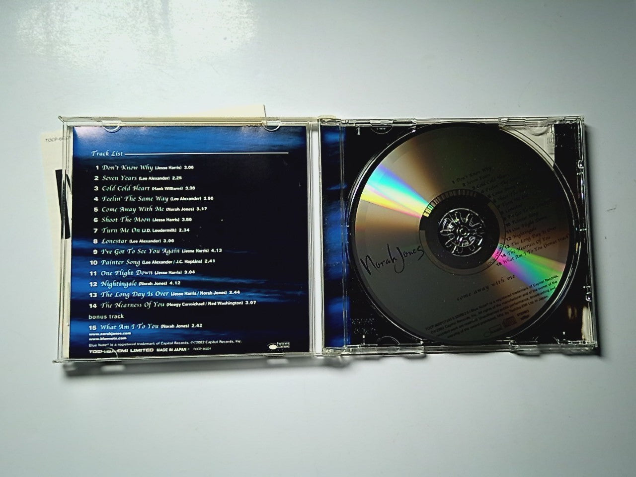 Norah Jones – Come Away With Me (CD, 2002) Japan TOCP-66001