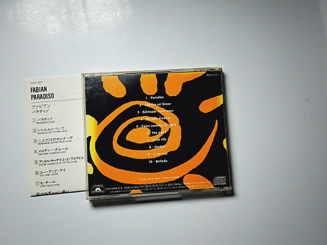 Fabian – Paradiso (CD, 1994) Japan POCP-2327