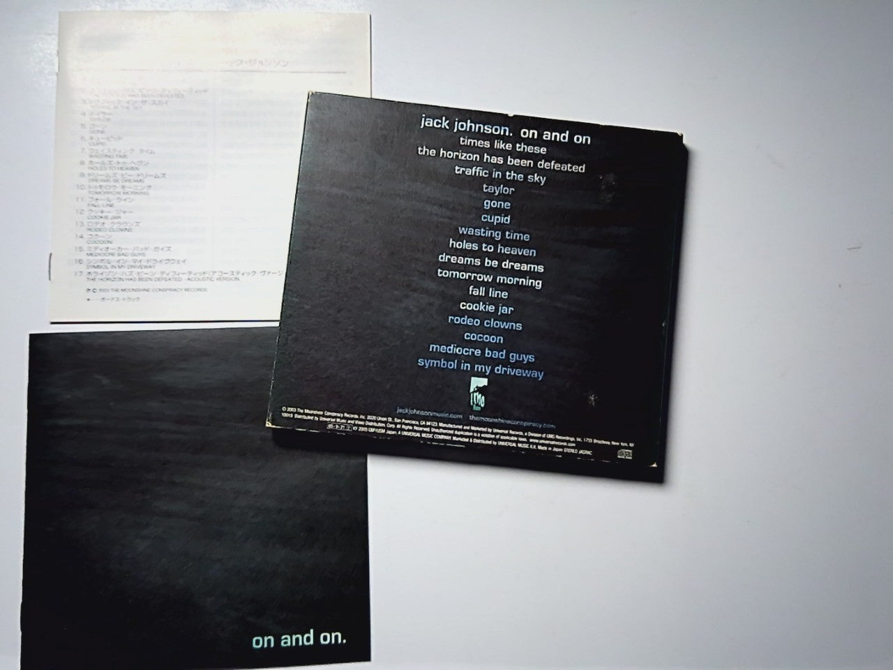 Jack Johnson – On And On (CD, 2005) Japan Digipak UICU-1044