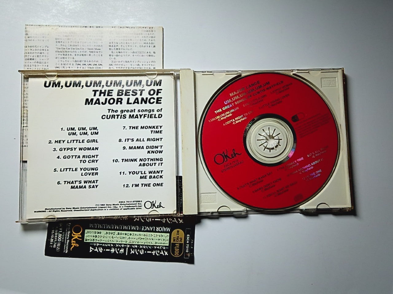 Major Lance – Um, Um, Um, Um, Um, Um (CD, 1993) Japan obi ESCA 7510