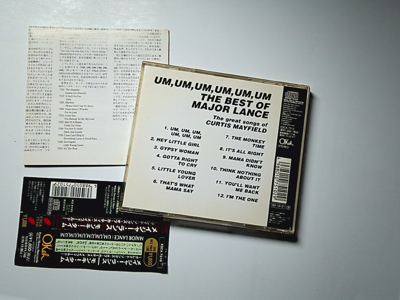 Major Lance – Um, Um, Um, Um, Um, Um (CD, 1993) Japan obi ESCA 7510