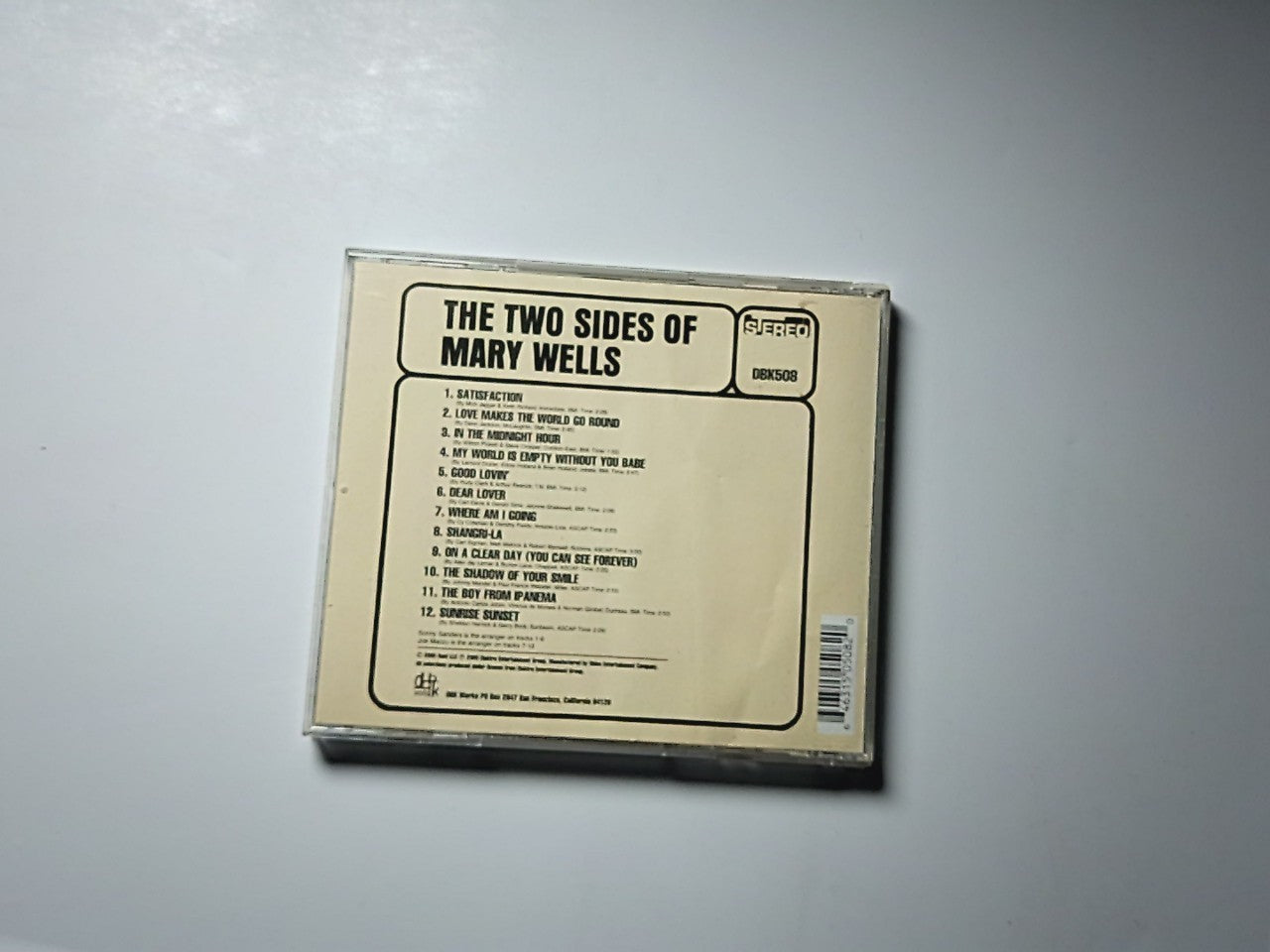 Mary Wells – The Two Sides Of Mary Wells (CD, 2005) US DBK508