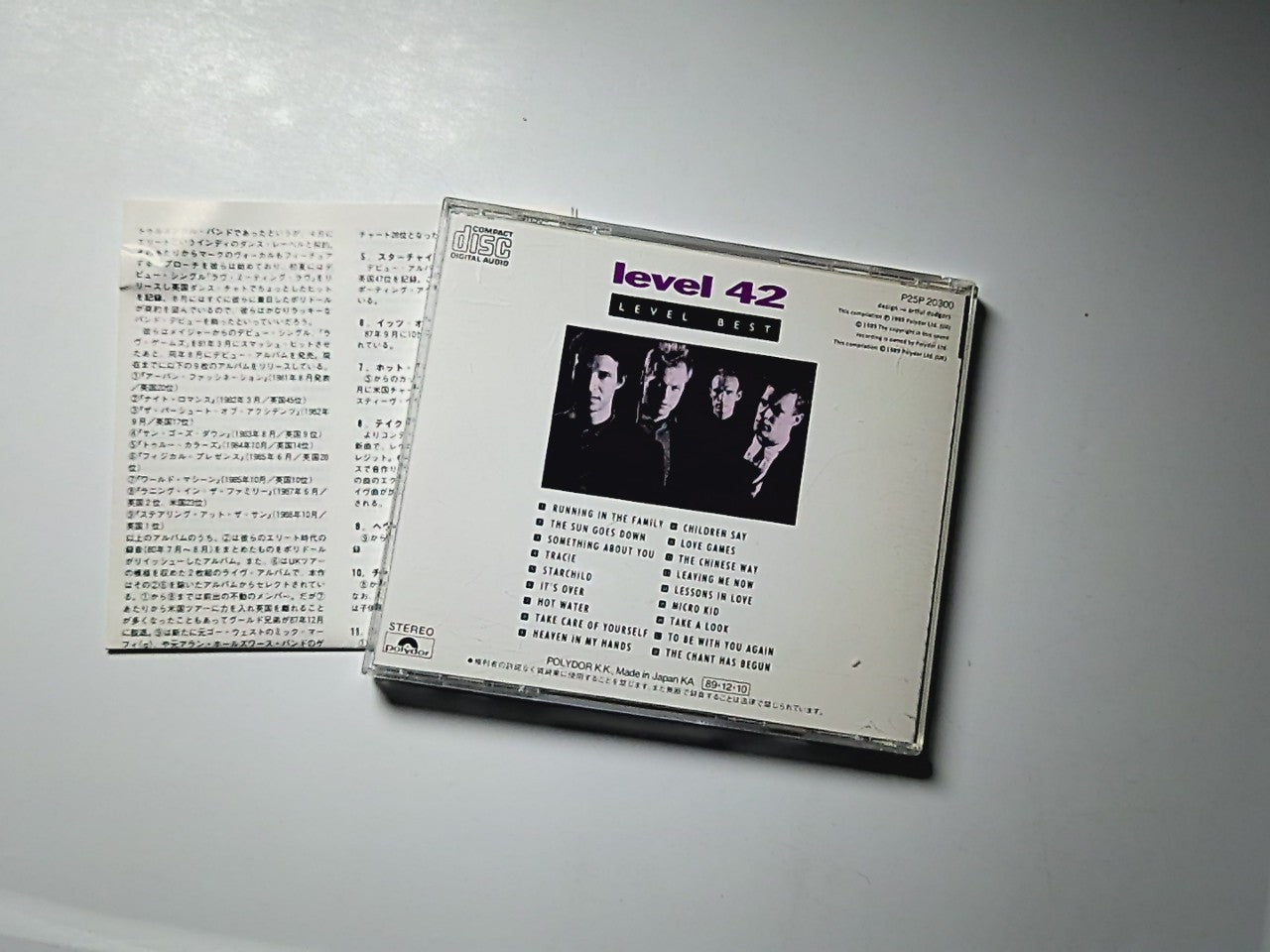 Level 42 – Level Best (CD, 1989) Japan P25P-20300