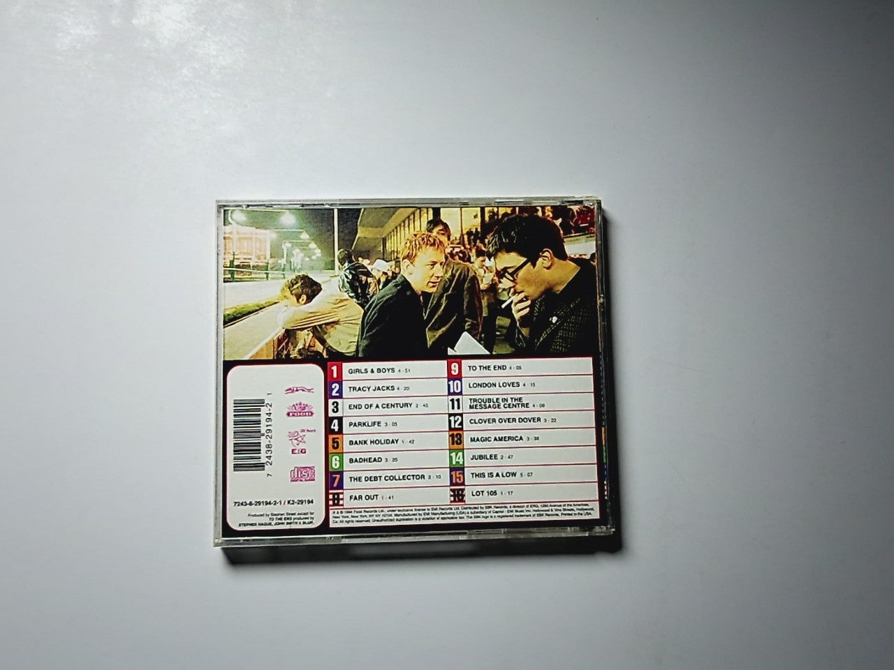 Blur – Parklife (CD, 1994) US 7243-8-29194-2-1