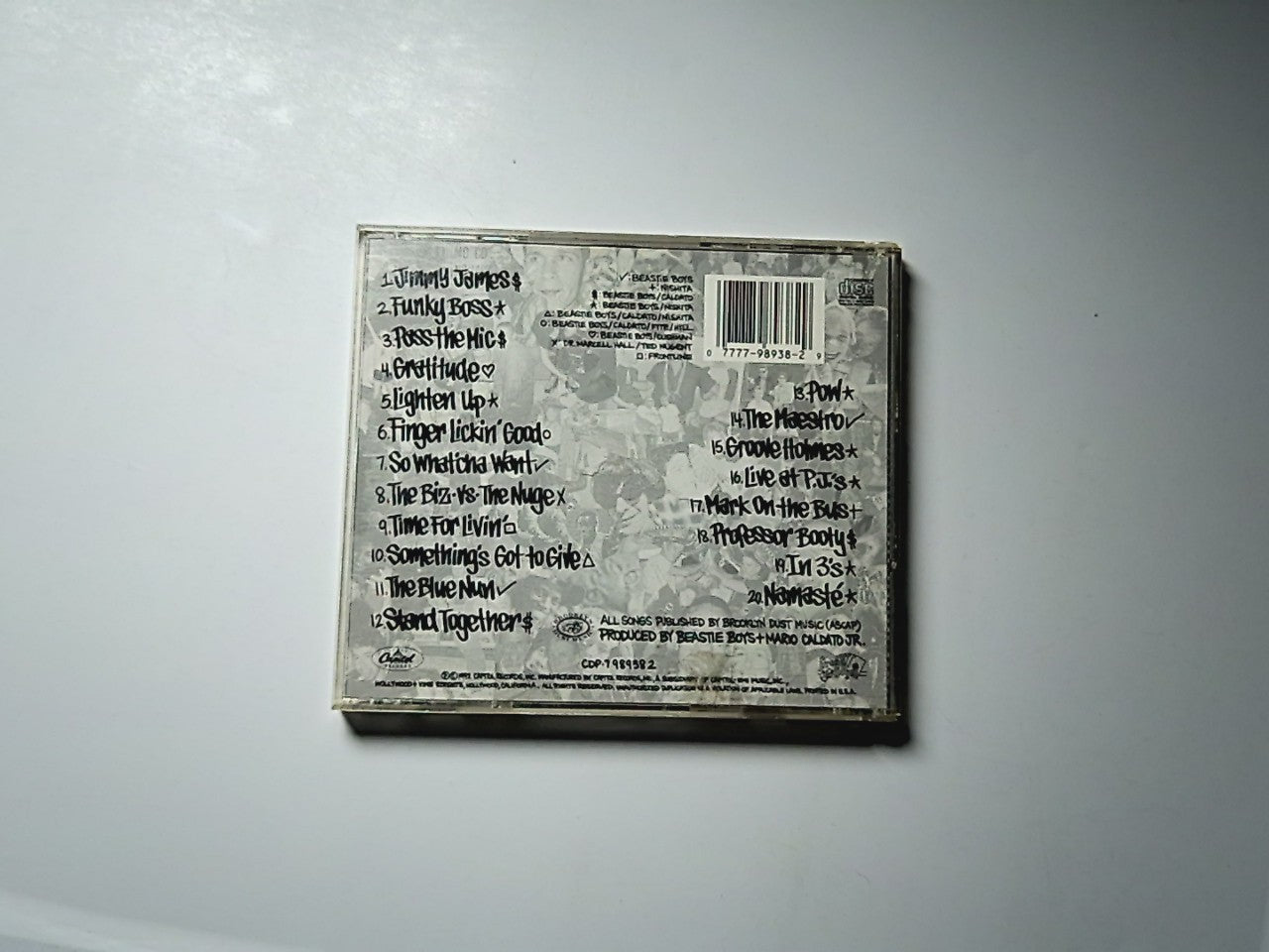 Beastie Boys – Check Your Head (CD, 1992) US CDP 7 98938 2