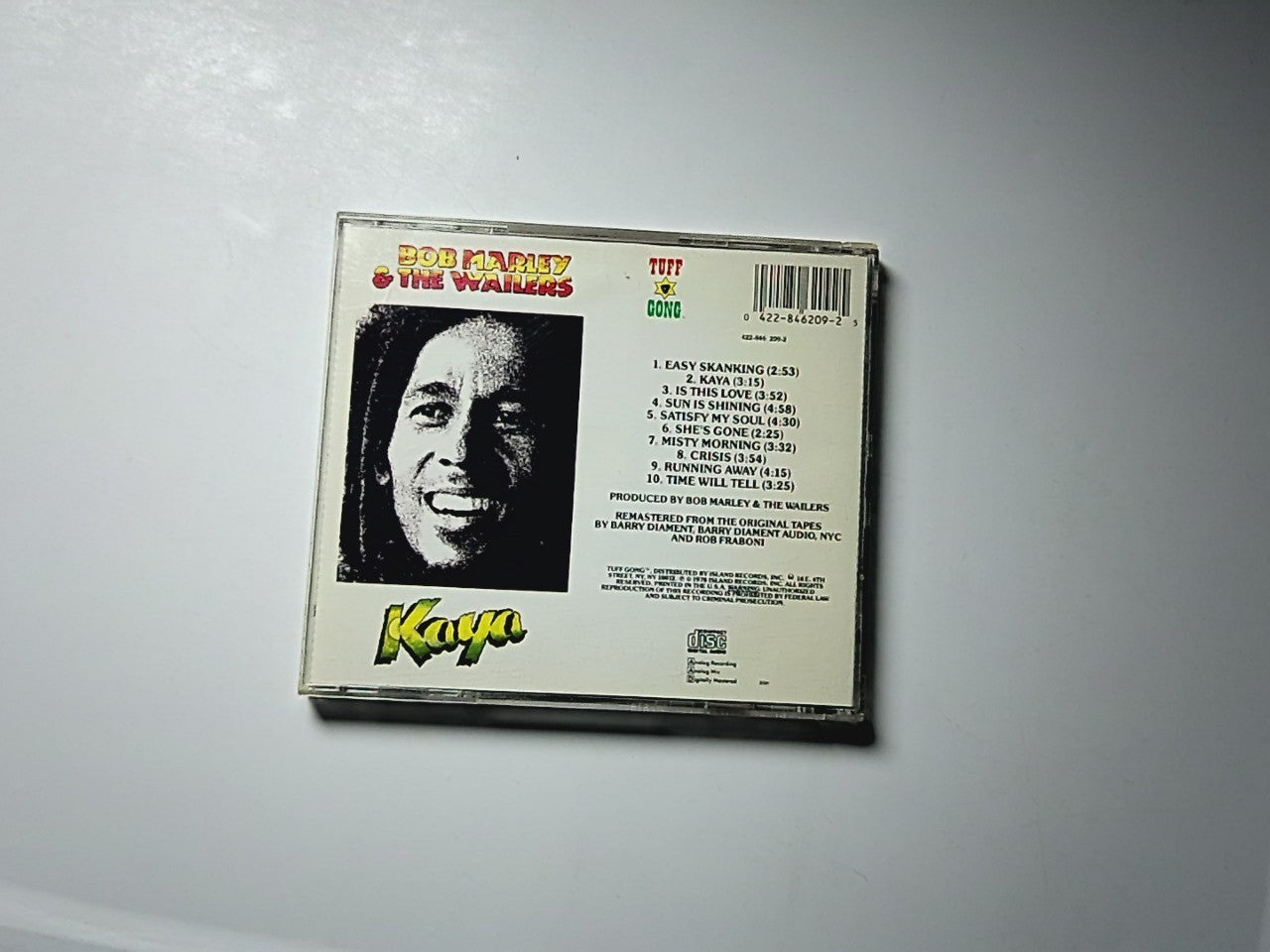 Bob Marley & The Wailers – Kaya (CD, 1990) US 422-846 209-2