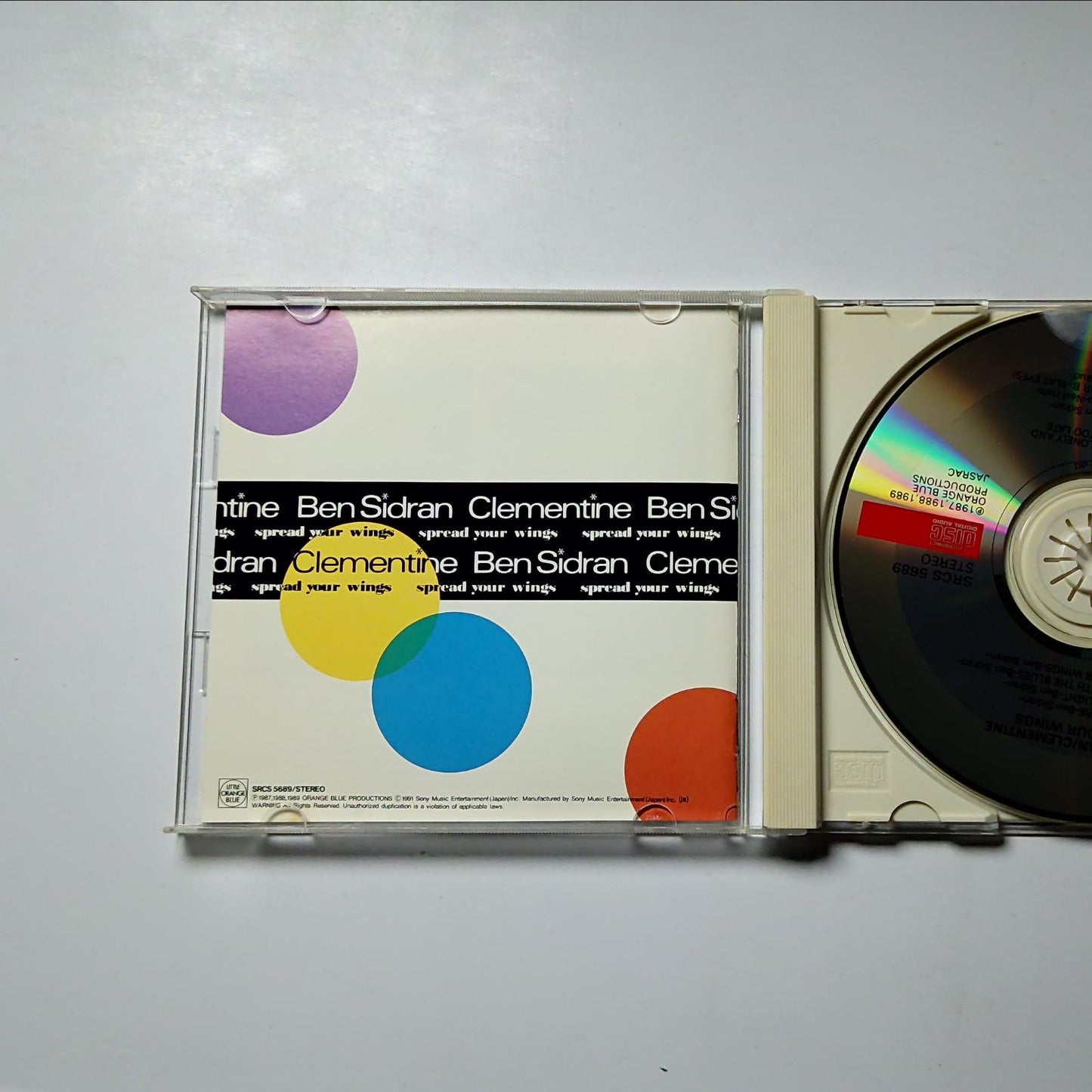 Ben Sidran, Clémentine – Spread Your Wings (CD, 1991) Japan SRCS 5689