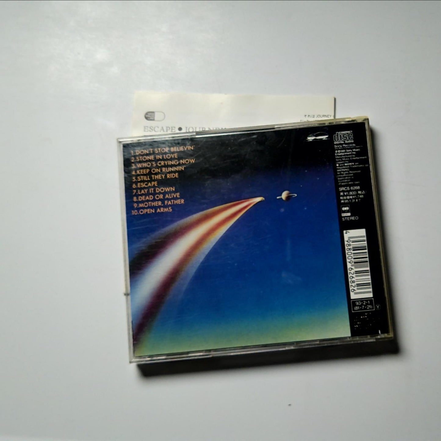 Journey – Escape (CD, 1983) Japan SRCS 6268