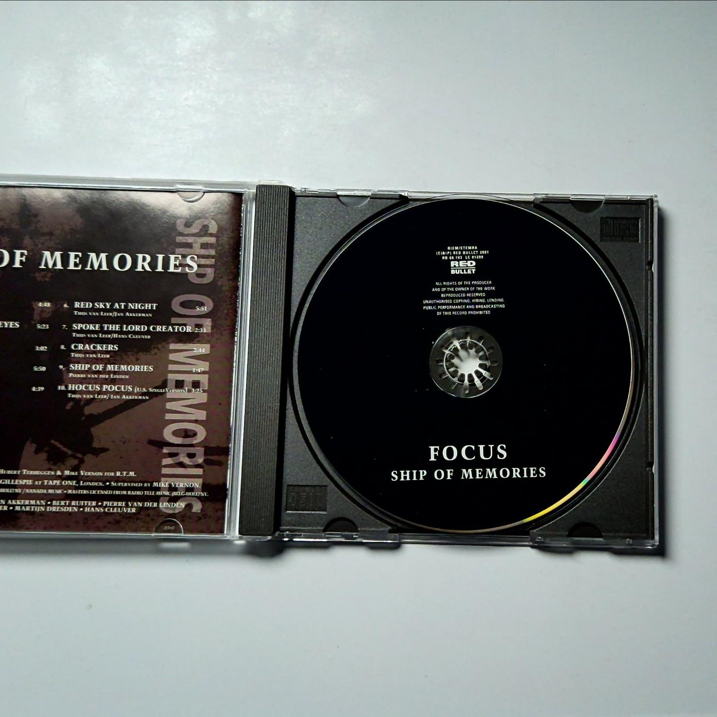 Focus – Ship Of Memories (CD, 2001) Netherlands RB 66.193