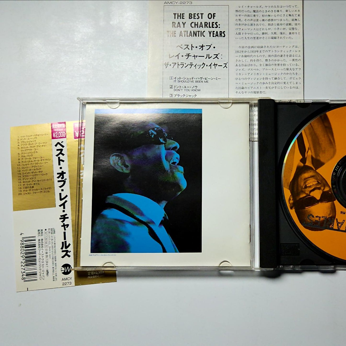 Ray Charles – The Best Of Ray Charles: The Atlantic Years (CD, 1994) Japan obi