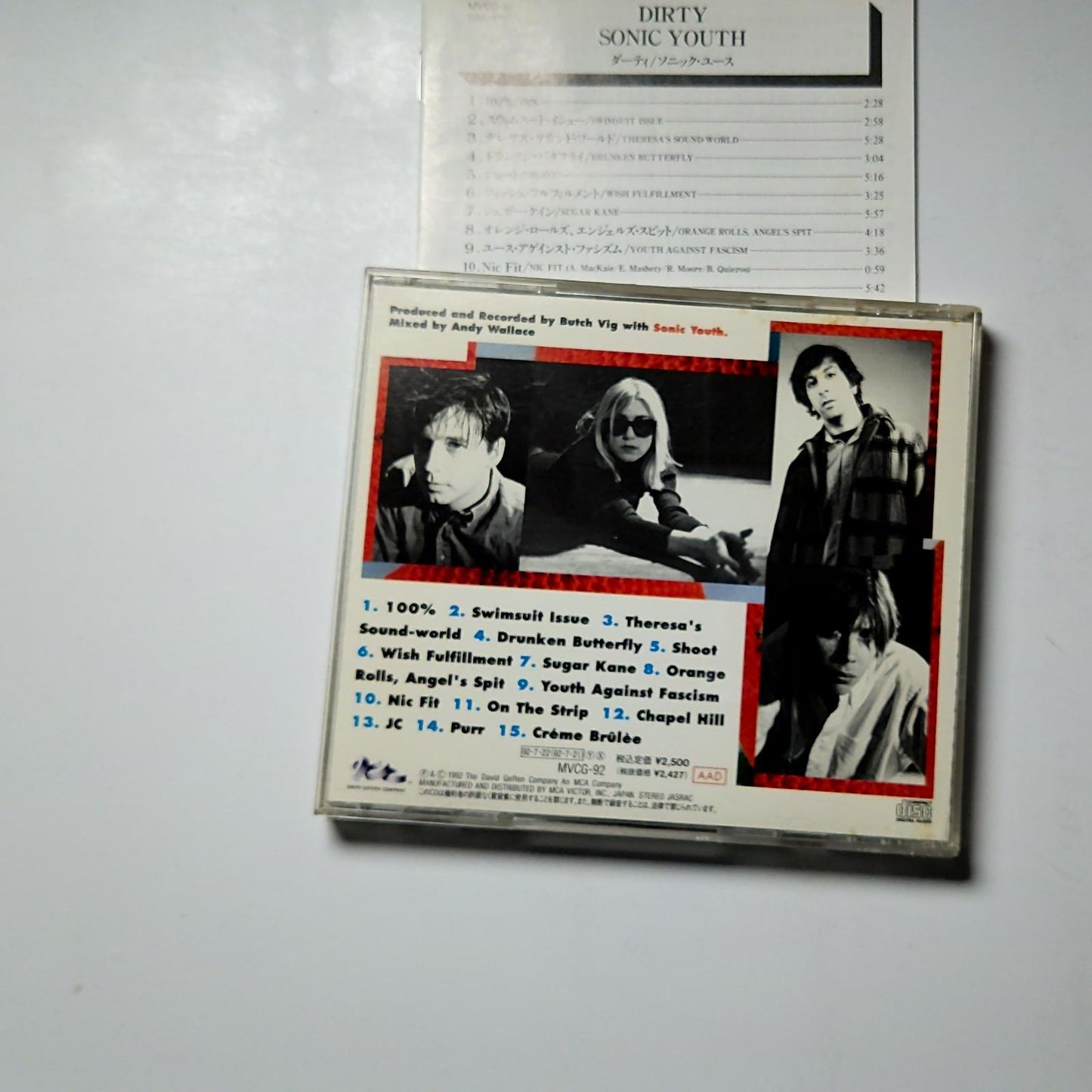 Sonic Youth – Dirty (CD, 1992) Japan Bonus Track MVCG-92