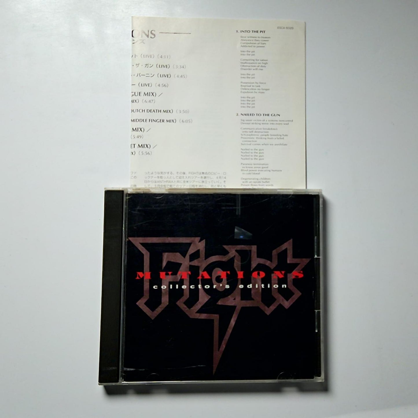 Fight – Mutations (CD, 1994) Japan ESCA 6028