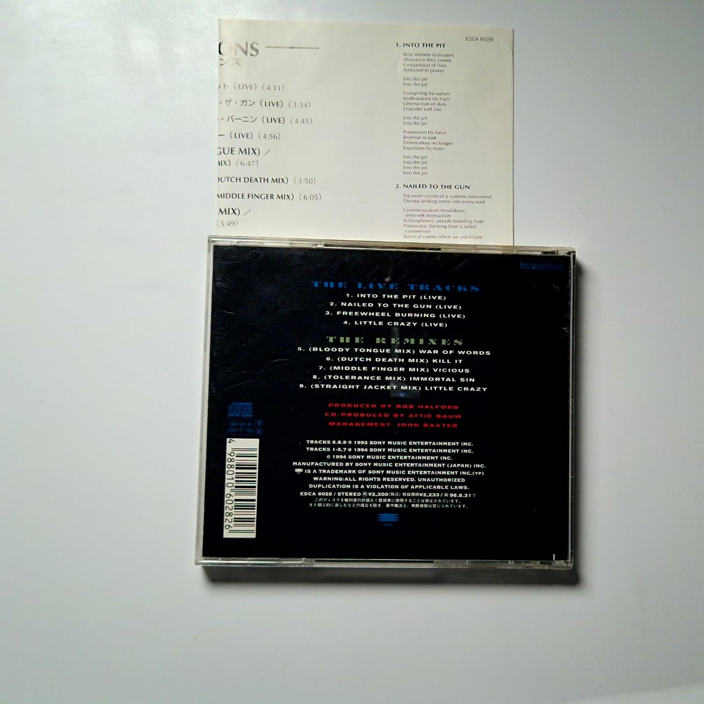 Fight – Mutations (CD, 1994) Japan ESCA 6028