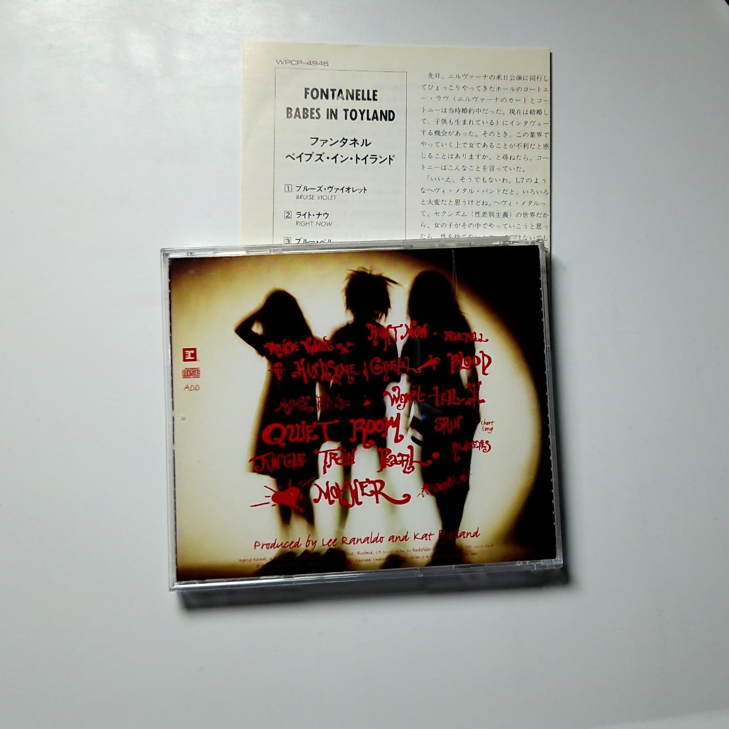 Babes In Toyland – Fontanelle (CD, 1992) Japan WPCP-4946