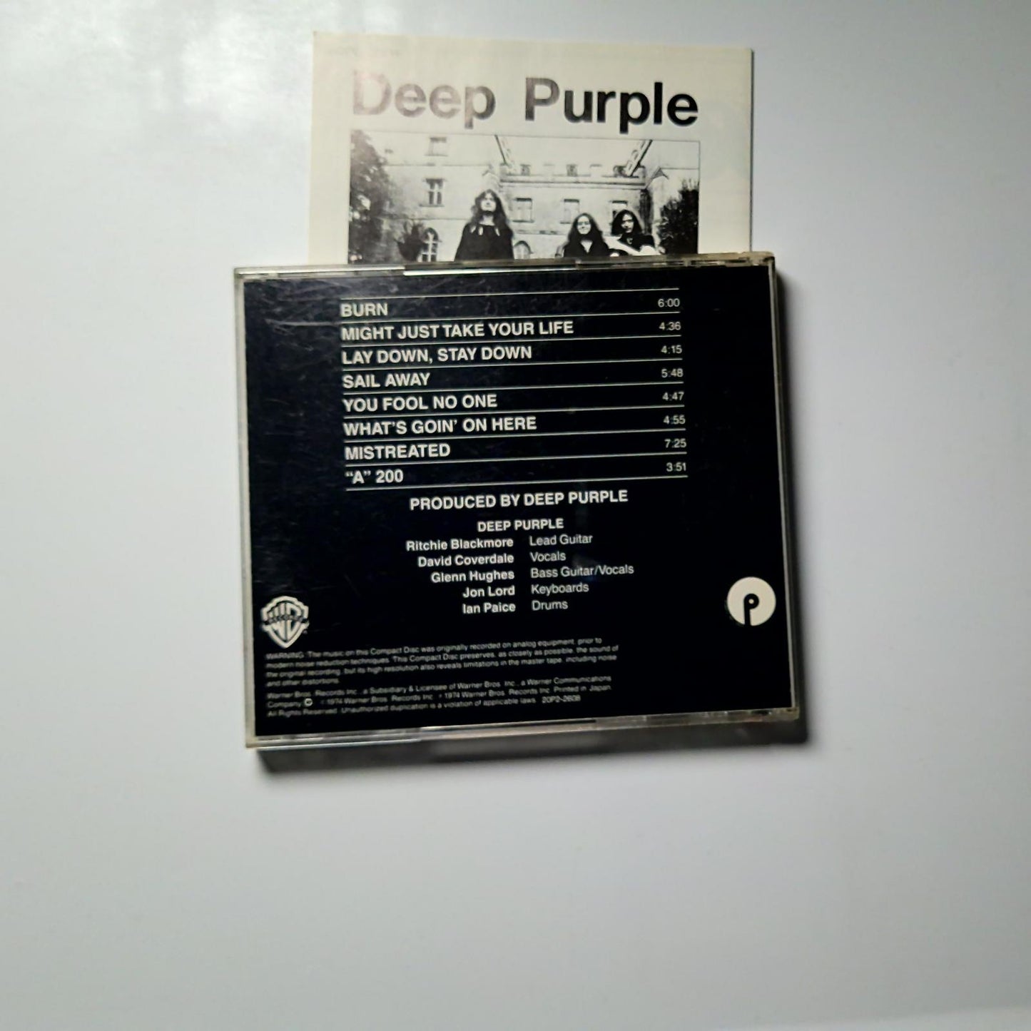 Deep Purple – Burn (CD, 1989) Japan 20P2-2608