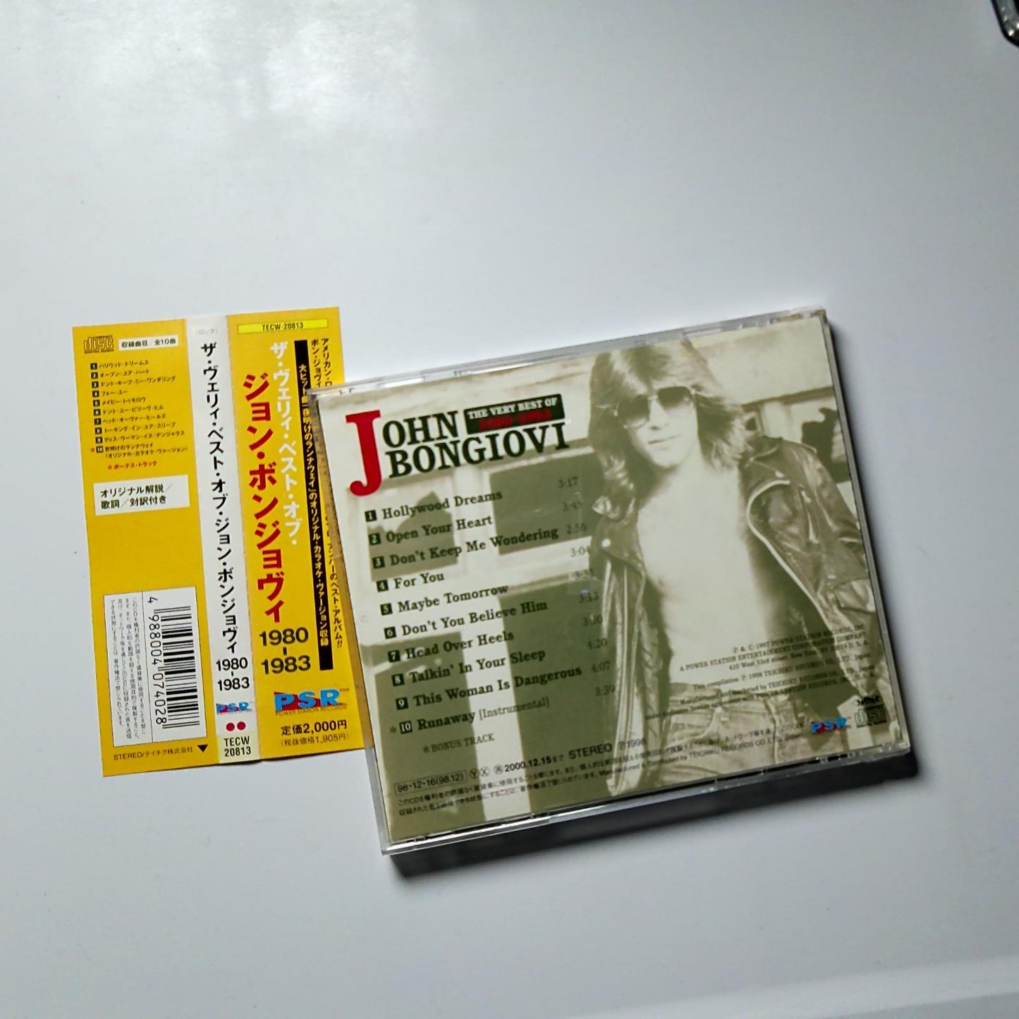 Jon Bon Jovi – The Very Best Of 1980-1983 (CD, 1998) Japan obi TECW-20813