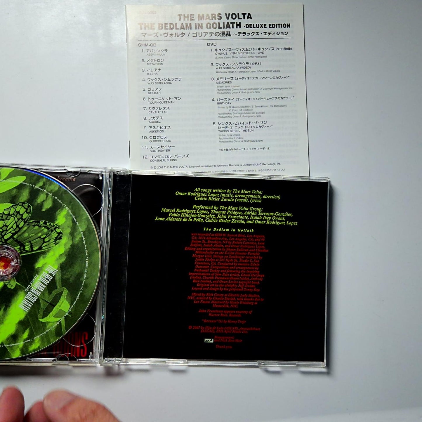 The Mars Volta – The Bedlam In Goliath (CD + DVD, SHM-CD 2008) Japan UICU-9053