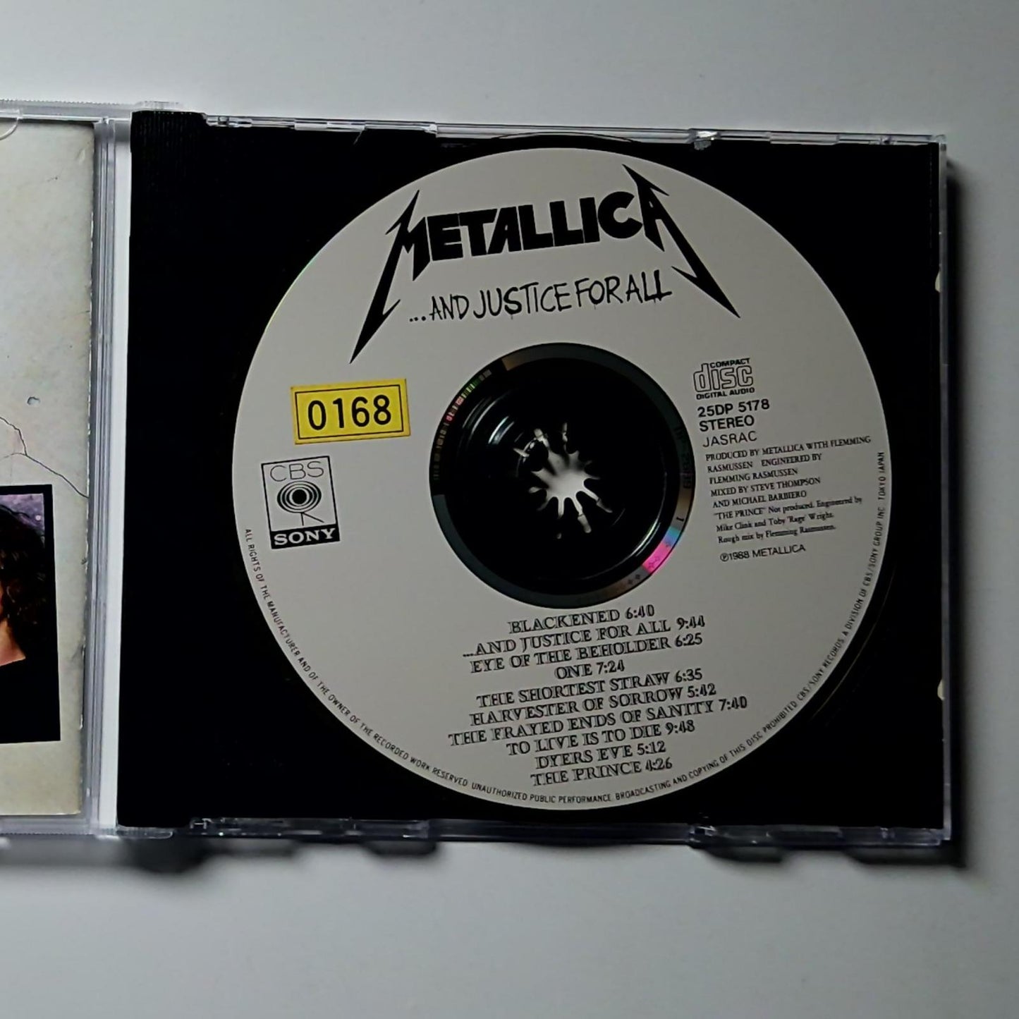 Metallica – ...And Justice For All (CD, 1988) Japan 25DP 5178