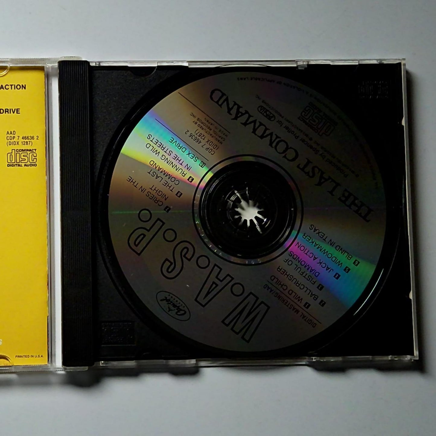 W.A.S.P. – The Last Command (CD, 1987) US CDP 7 46636 2