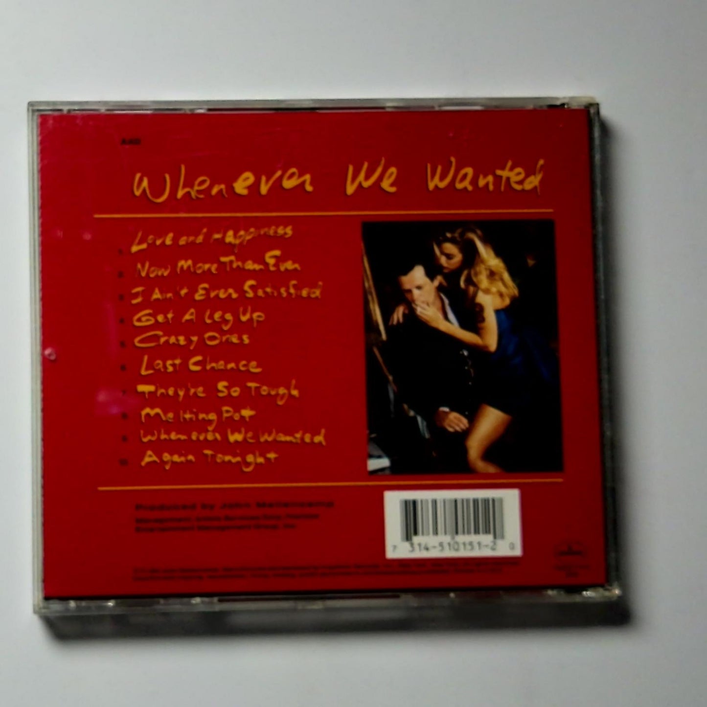 John Cougar Mellencamp – Whenever We Wanted (CD, 1991) US 314 510 151-2