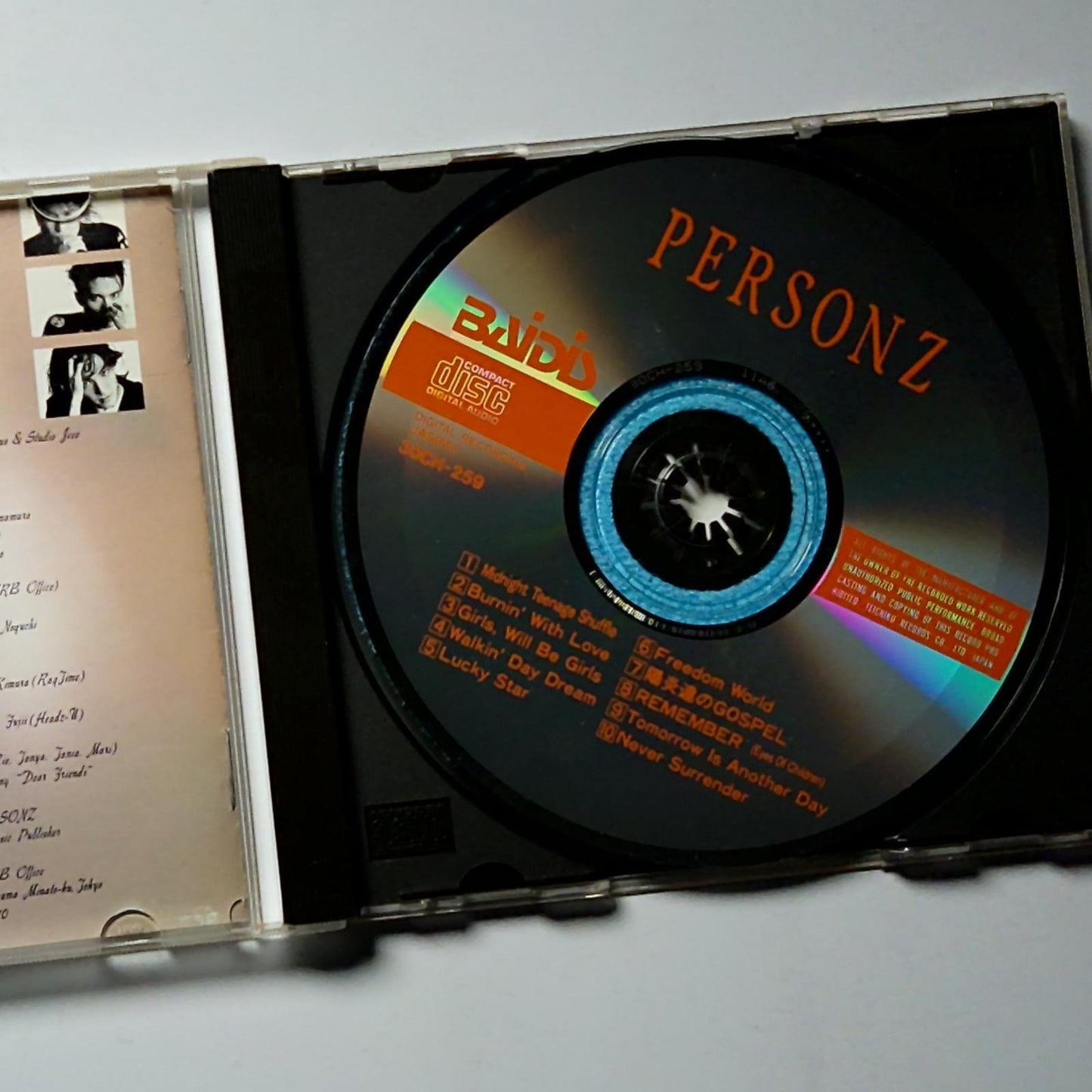 Personz – Personz (CD, 1987) Japan 30CH-259