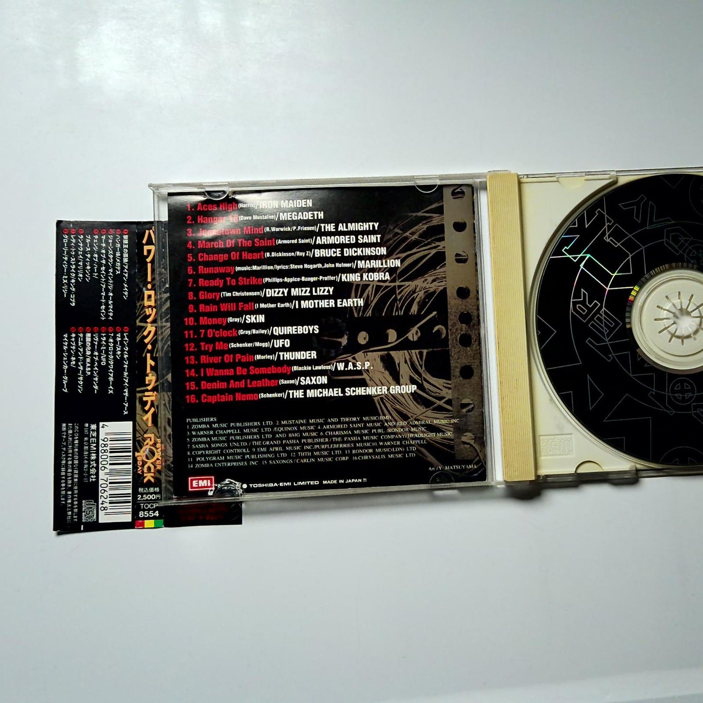 Various – Power Rock Today (CD, 1995) Japan obi TOCP-8554