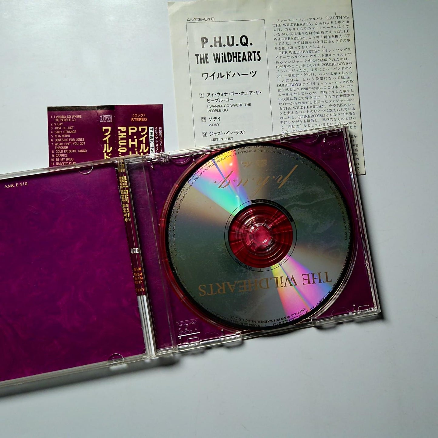 The Wildhearts – P.H.U.Q. (CD, 1995) Japan Bonus Track Obi AMCE-810
