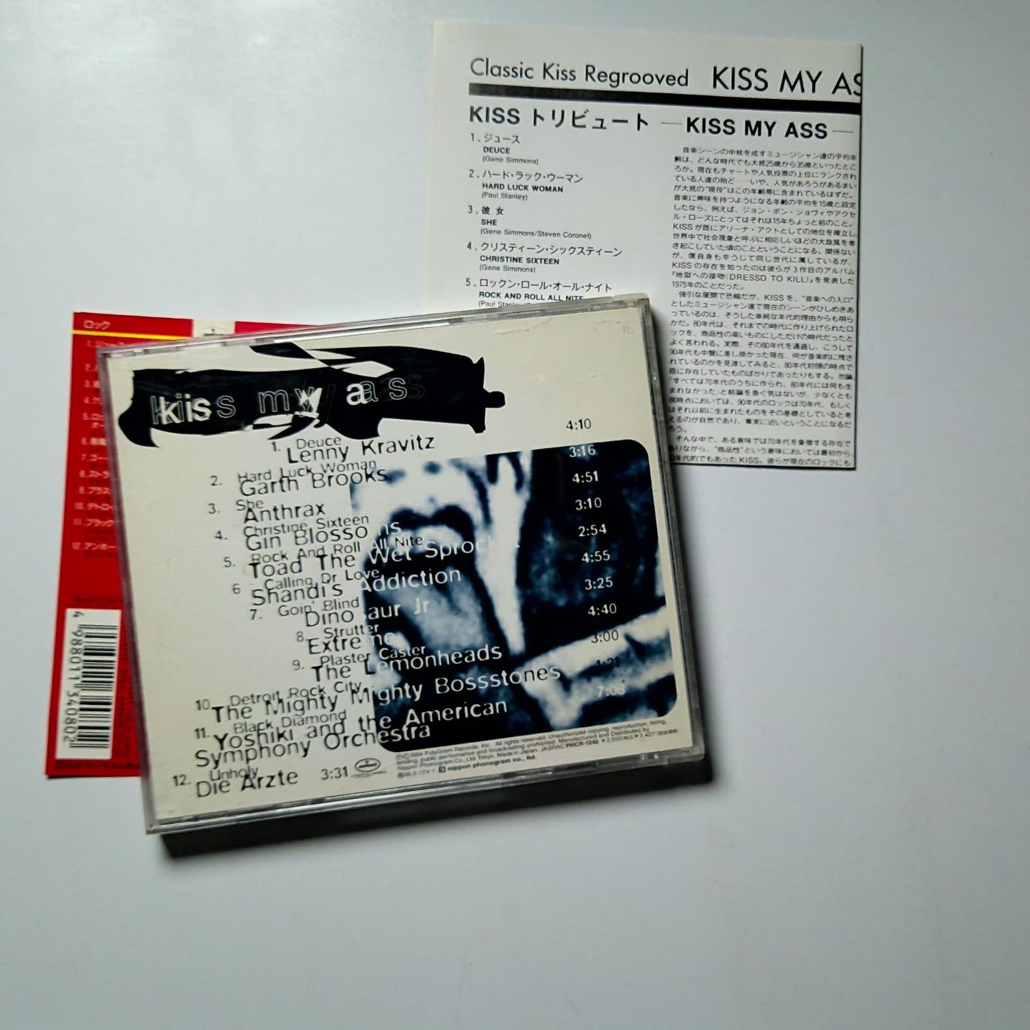 Various – Kiss My Ass (Classic Kiss Regrooved) (CD, 1994) Japan PHCR-1245