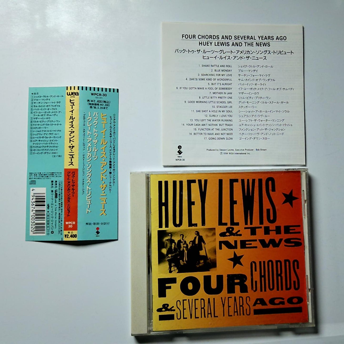 Huey Lewis & The News – Four Chords & Several Years Ago (CD, 1994) Japan WPCR-30