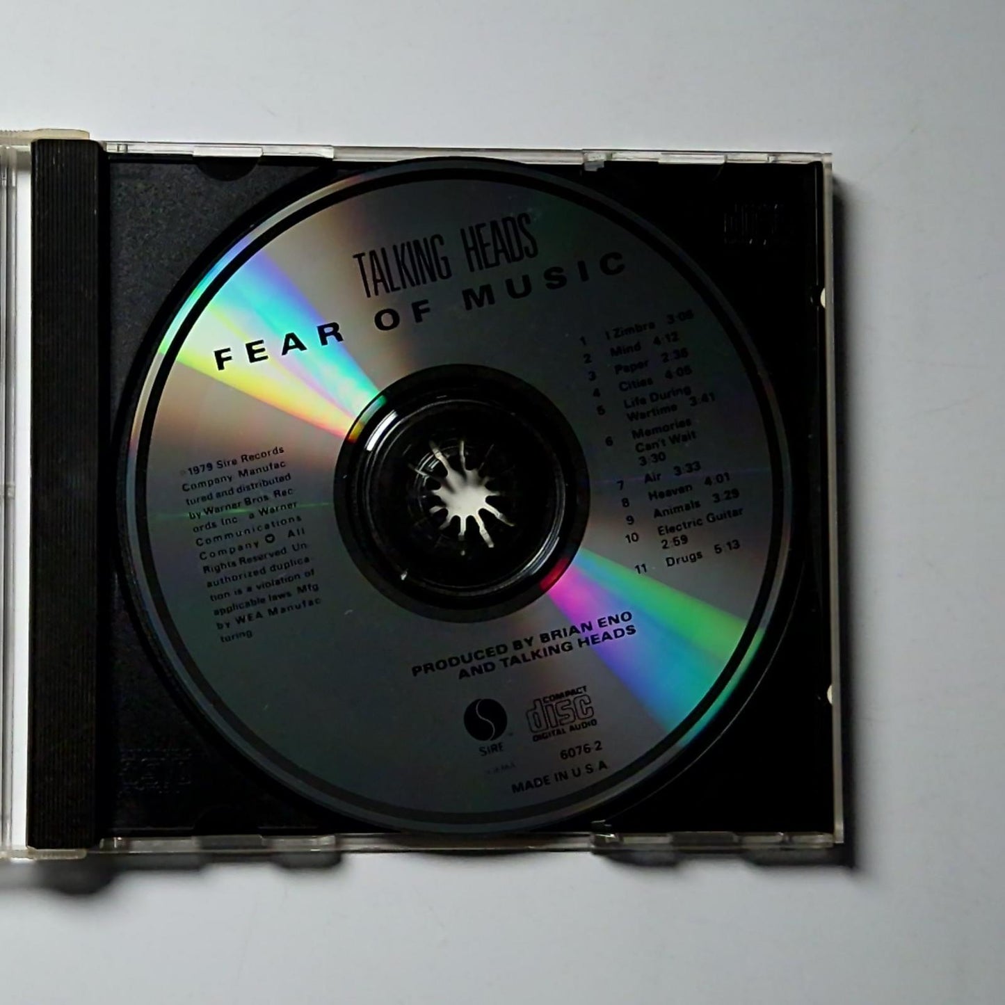 Talking Heads – Fear Of Music (CD, 1979) US 6076-2