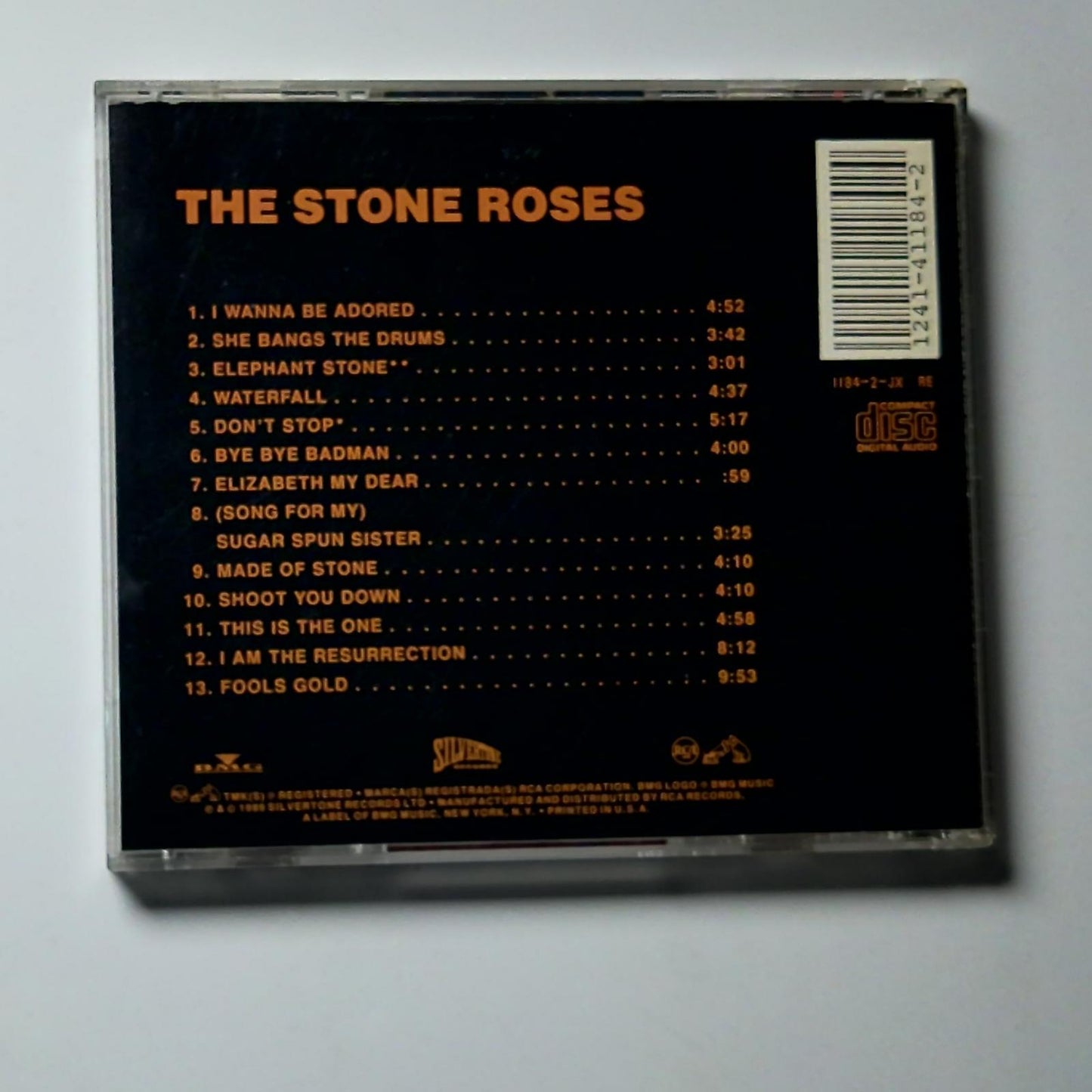 The Stone Roses – The Stone Roses (CD, 1994) US 1184-2-JX RE