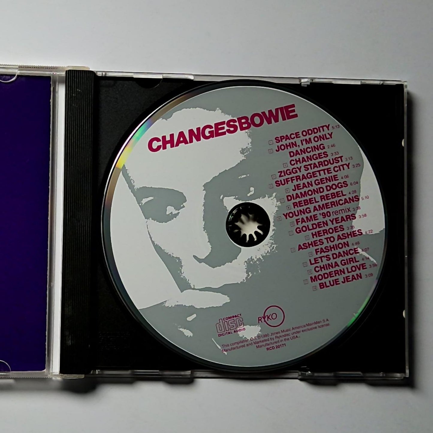 David Bowie – ChangesBowie (CD, 1990) US RCD 20171