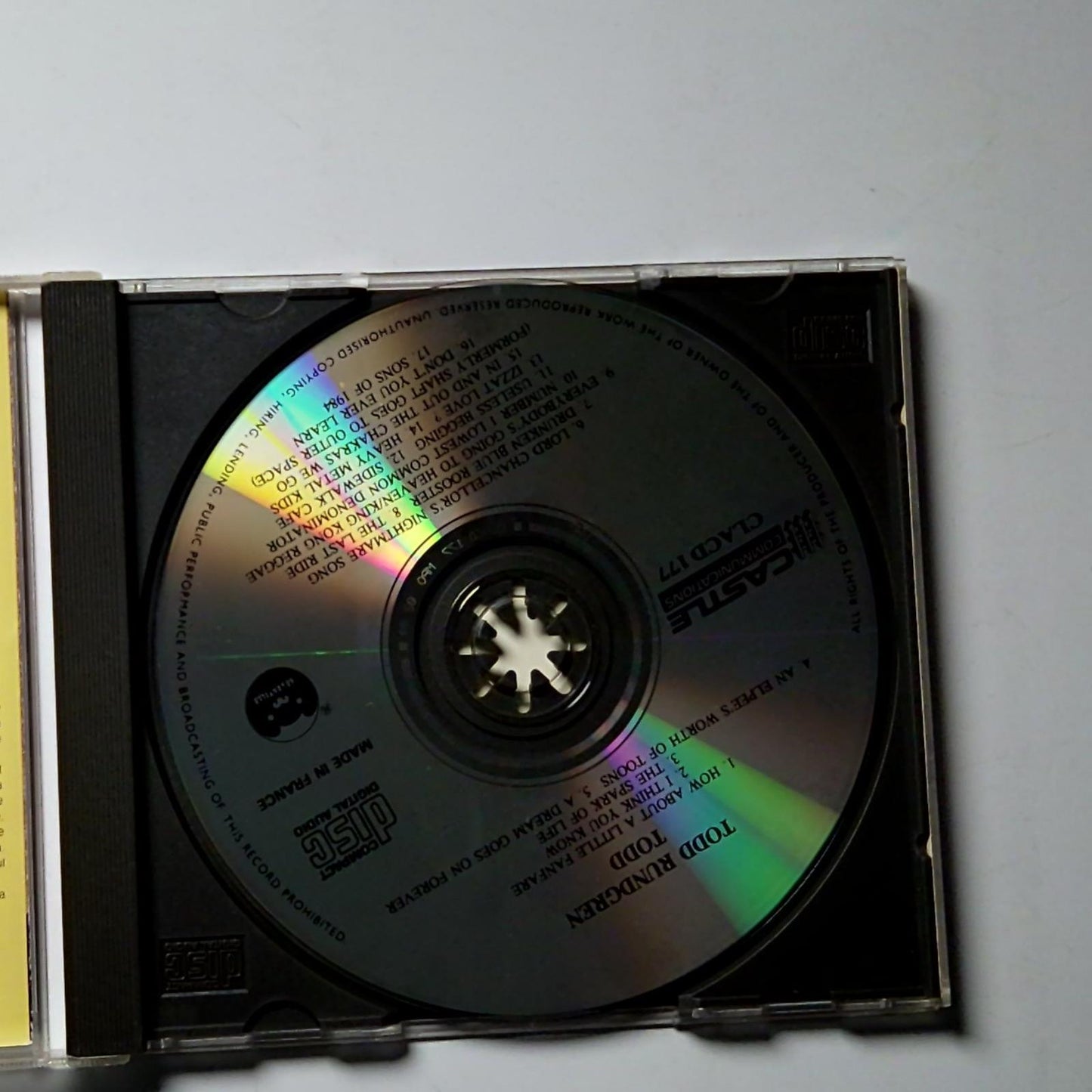 Todd Rundgren – Todd (CD, 1989) UK CLACD177