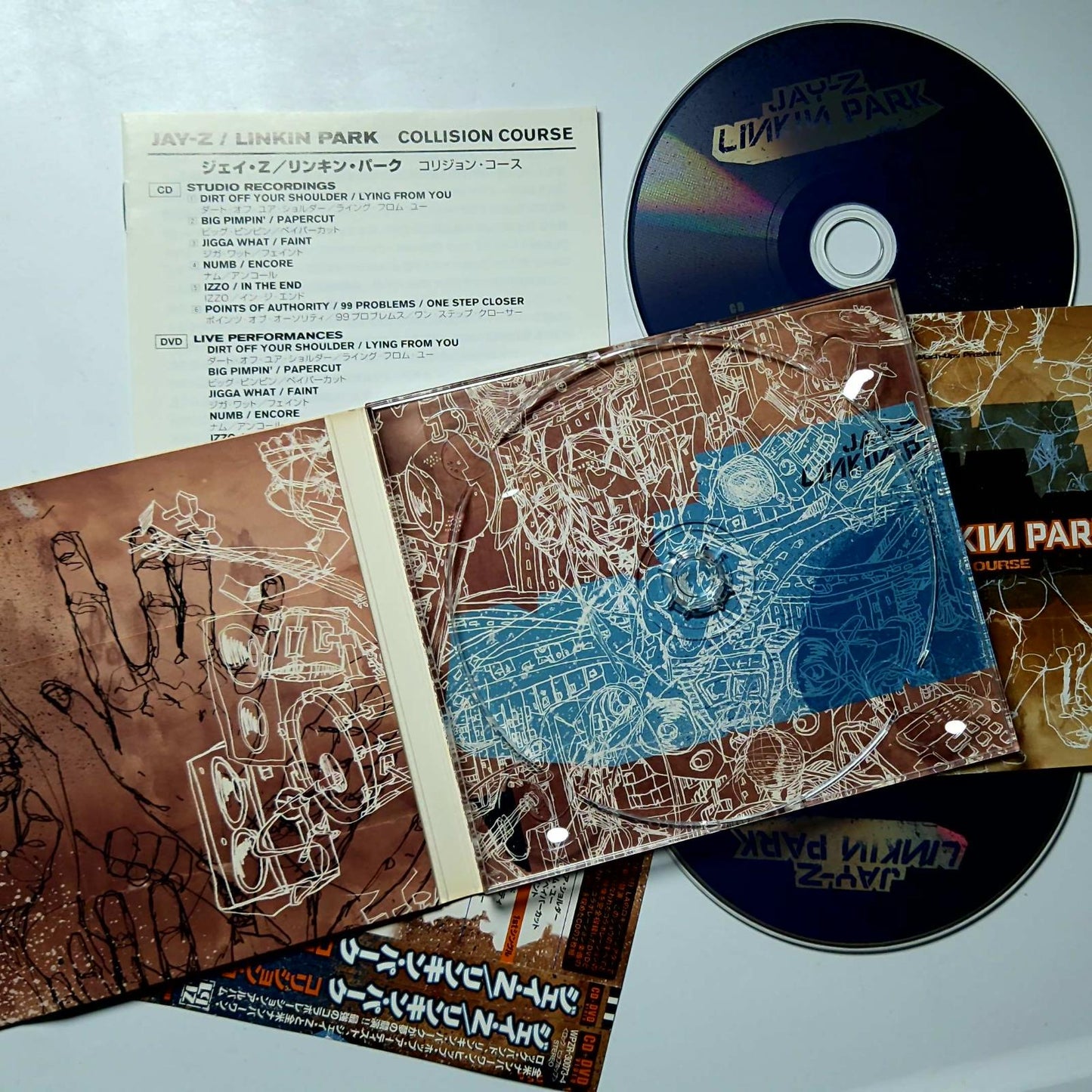 Jay-Z, Linkin Park – Collision Course (CD + DVD, 2004) Japan Obi WPZR-30073/4