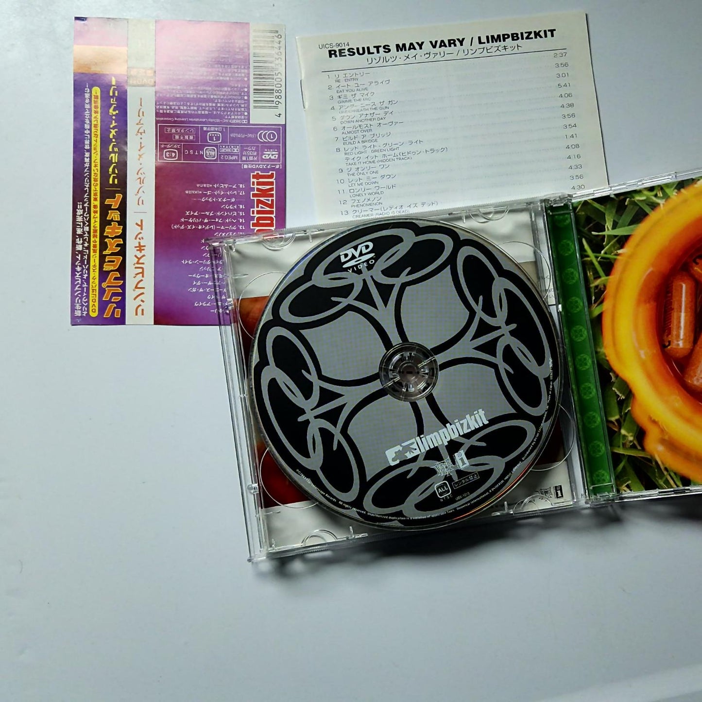 Limp Bizkit – Results May Vary (CD + DVD, 2003) Japan Bonus Track obi UICS-9014