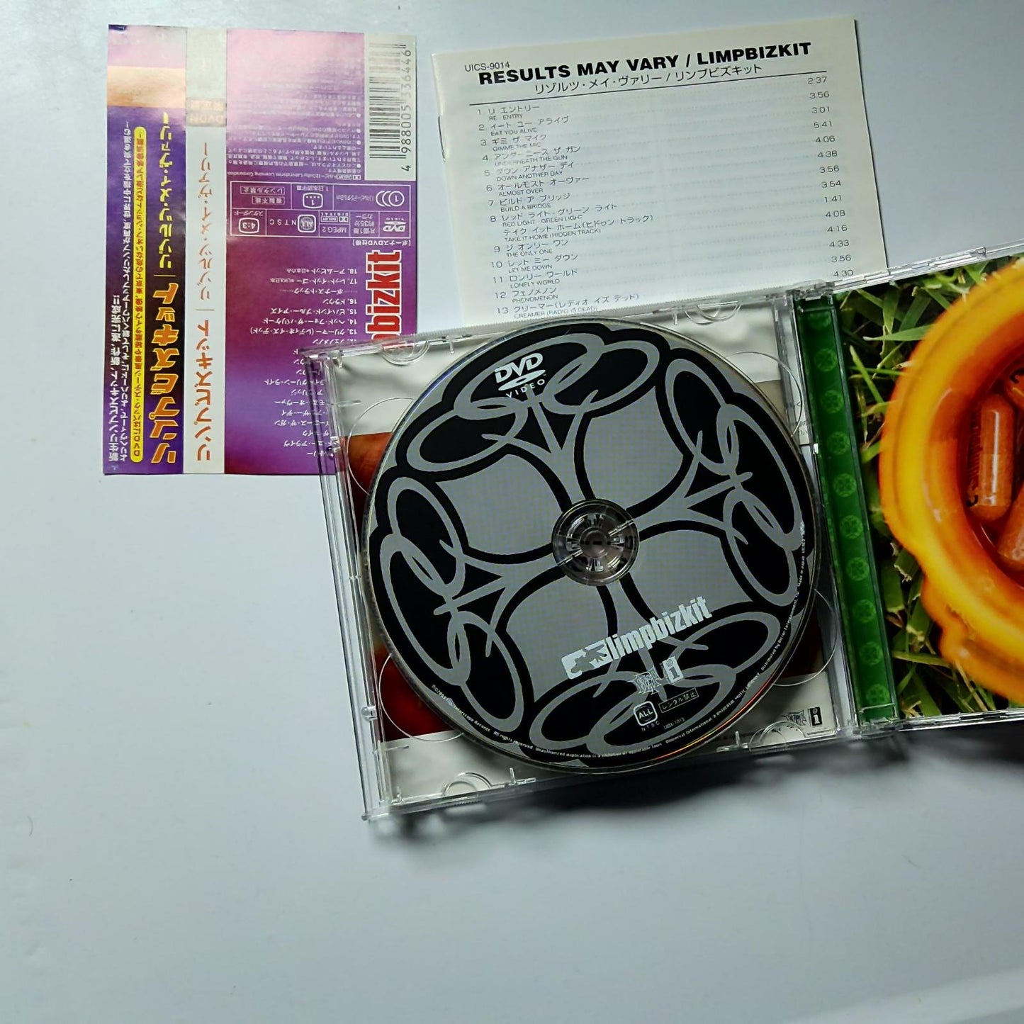 Limp Bizkit – Results May Vary (CD + DVD, 2003) Japan Bonus Track obi UICS-9014