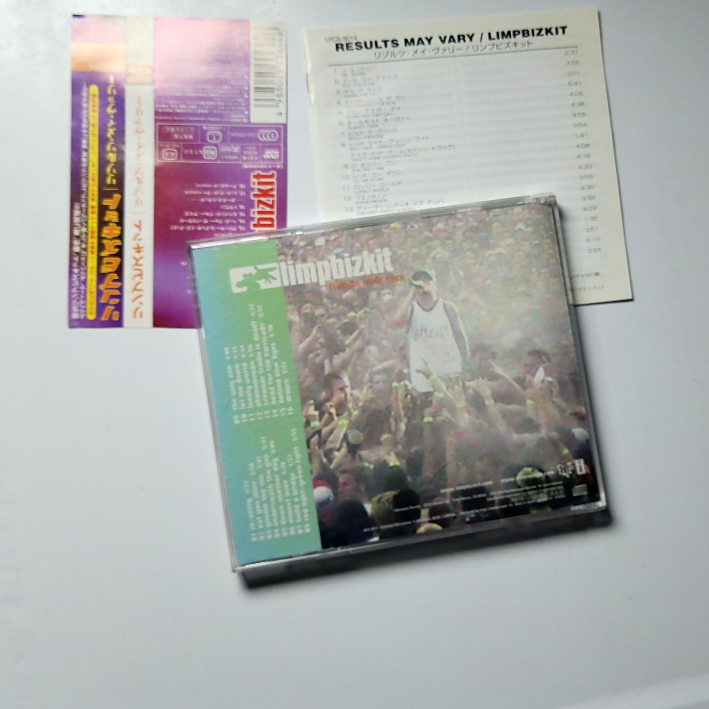 Limp Bizkit – Results May Vary (CD + DVD, 2003) Japan Bonus Track obi UICS-9014