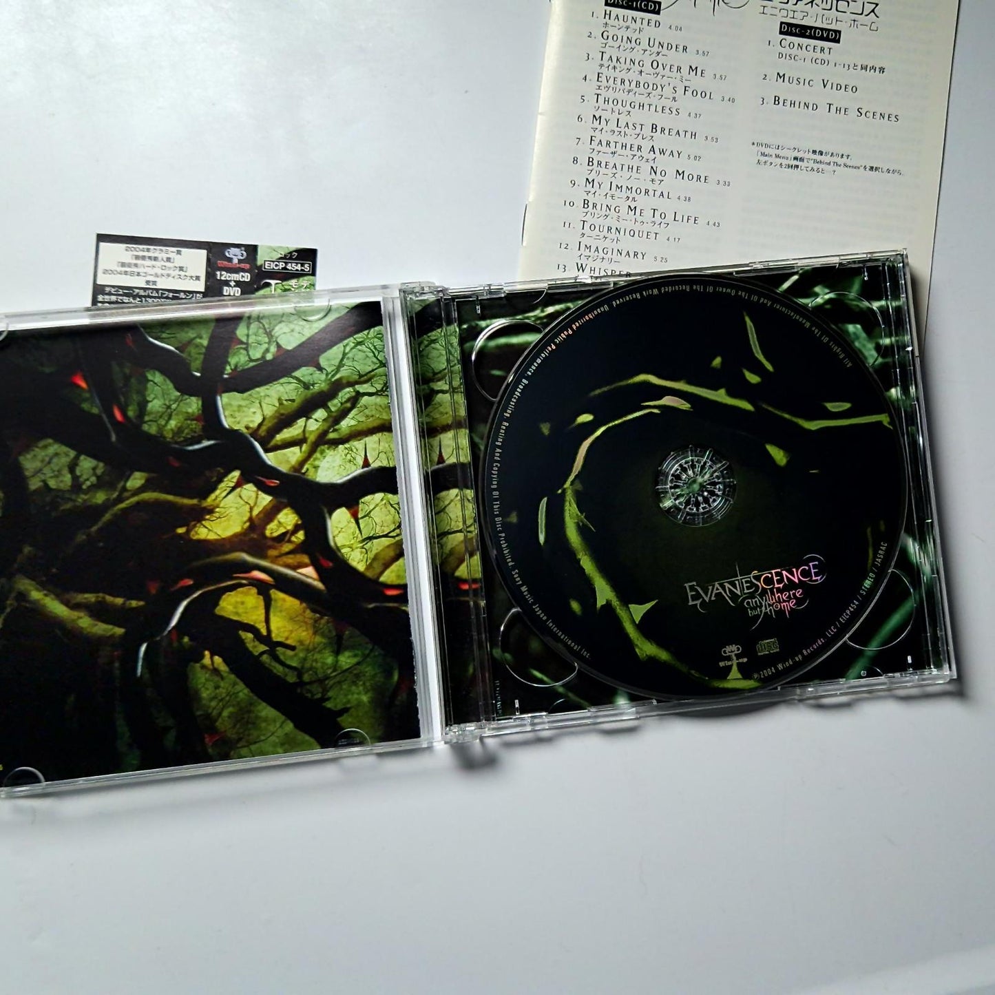 Evanescence – Anywhere But Home (CD + DVD, 2004) Japan EICP-454-5