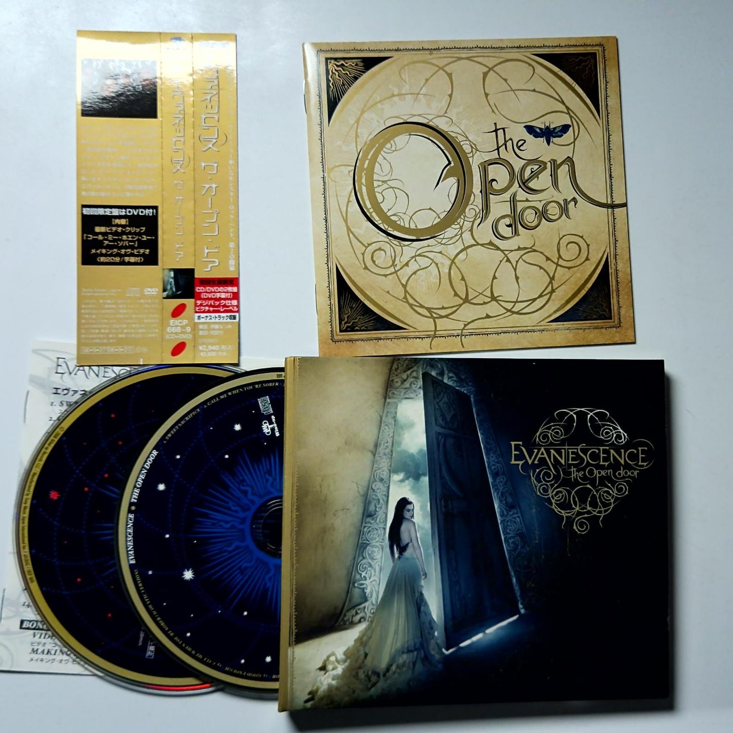Evanescence – The Open Door (CD + DVD, 2006) Japan Obi Digipak EICP 668~9