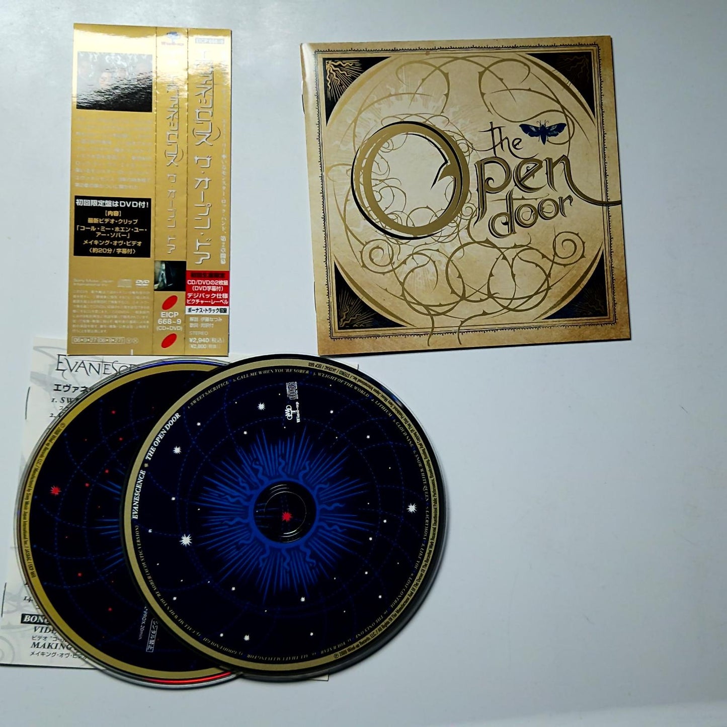 Evanescence – The Open Door (CD + DVD, 2006) Japan Obi Digipak EICP 668~9