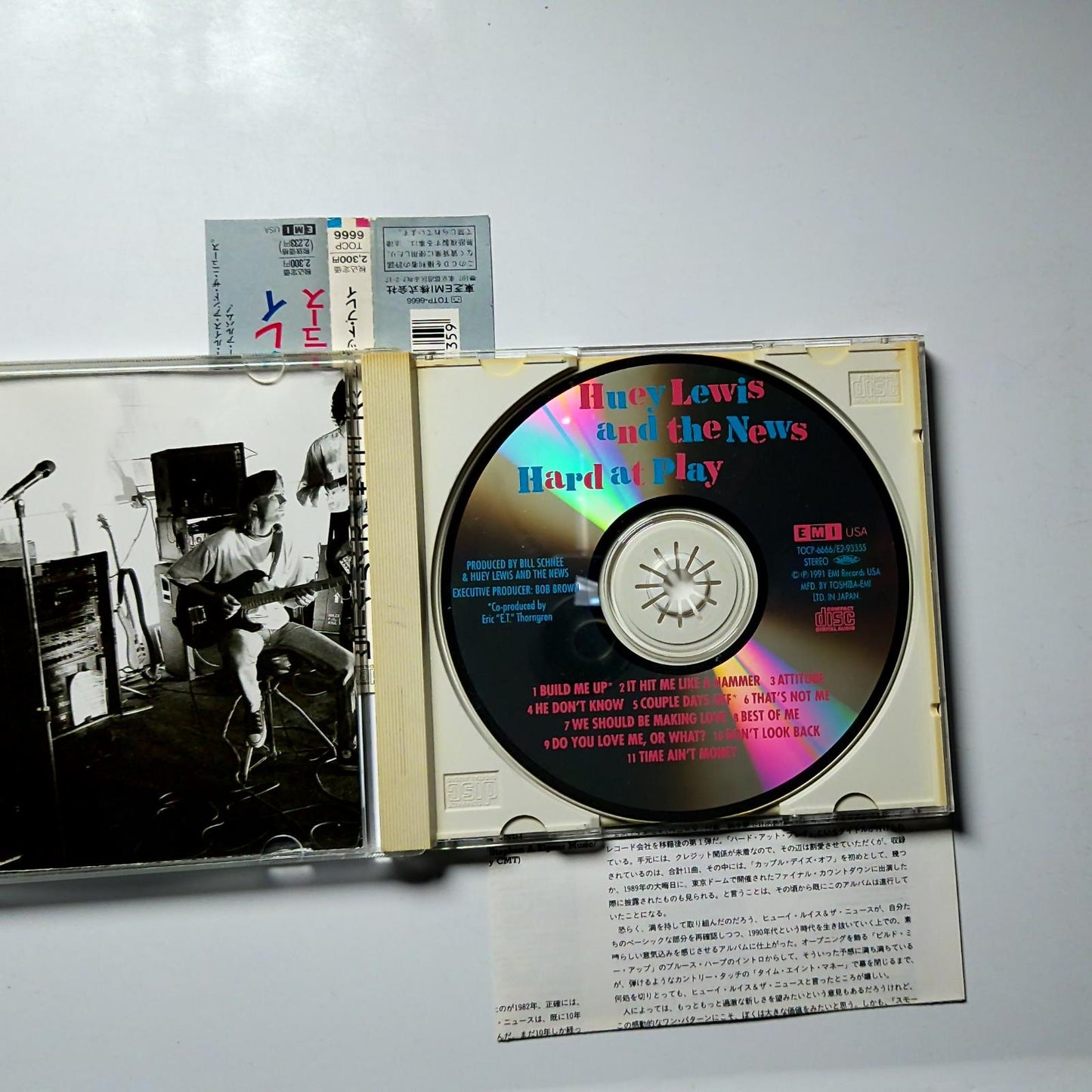 Huey Lewis & The News – Hard At Play (CD, 1991) Japan obi TOCP-6666