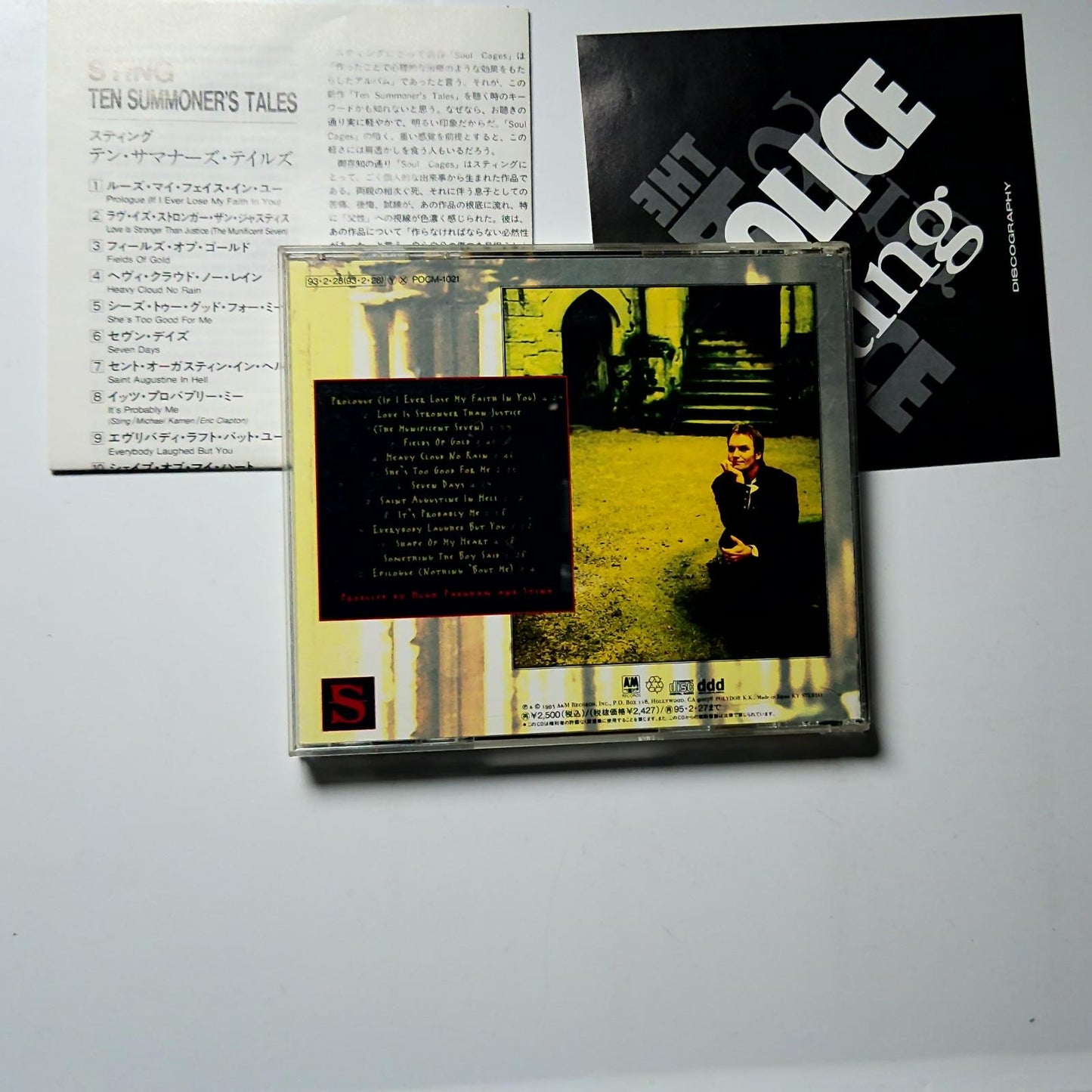Sting – Ten Summoner's Tales (CD, 1993) Japan POCM-1021