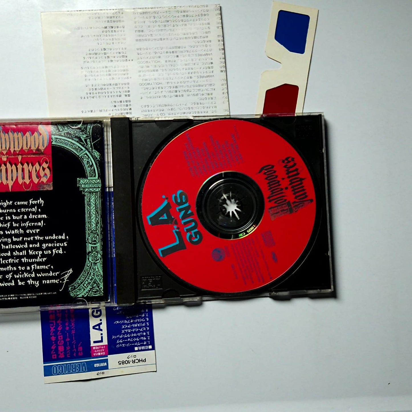 L.A. Guns – Hollywood Vampires (CD, 1991) Japan obi 3D Glasses PHCR-1085