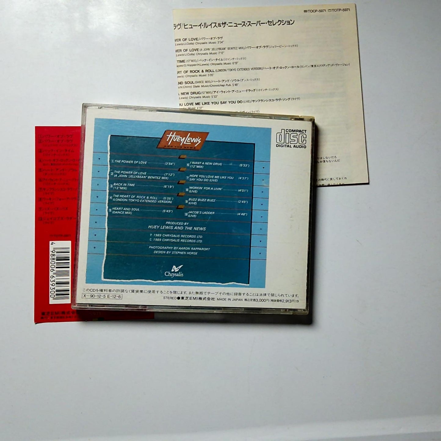Huey Lewis & The News – Super Selections (CD, 1989) Japan TOCP-5971